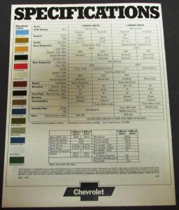 1974 Chevrolet Blazer 2 & 4 Wheel Drive Truck Dealer Sales Brochure Original