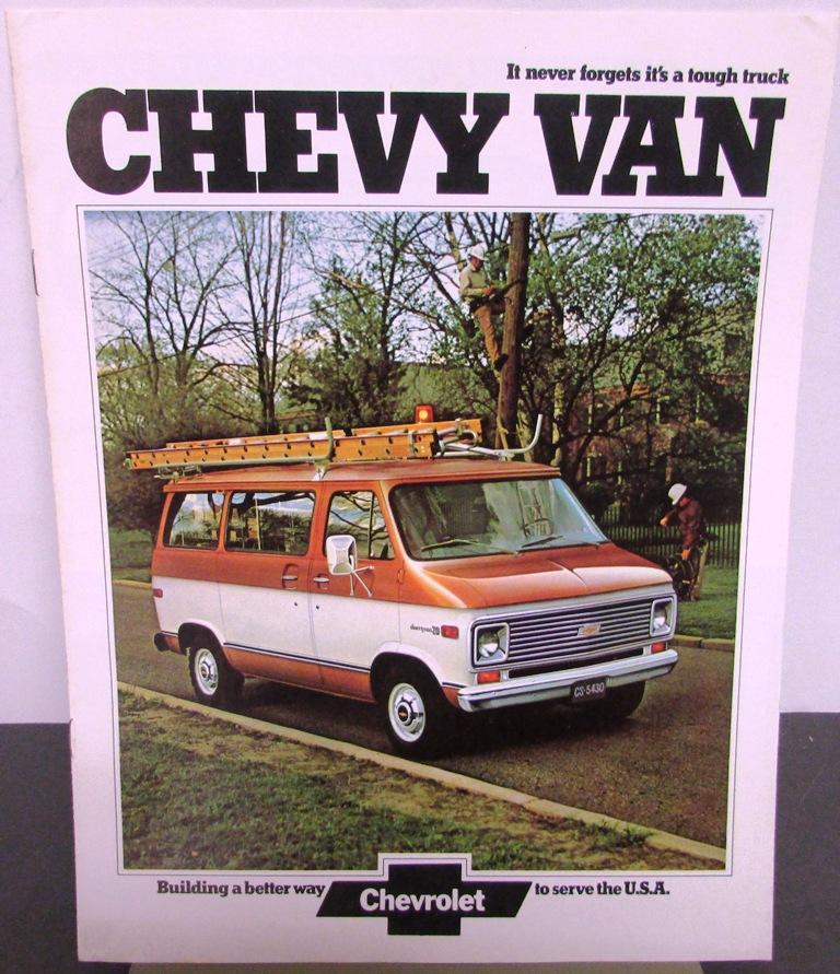 1974 Chevrolet Chevy Van Truck Dealer Sales Brochure Revision 1