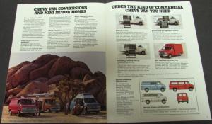 1974 Chevrolet Chevy Van Truck Dealer Sales Brochure Revision 1