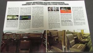 1974 Chevrolet Chevy Sportvan Truck Dealer Sales Folder Brochure Original