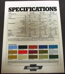 1974 Chevrolet Chevy Sportvan Truck Dealer Sales Folder Brochure Original