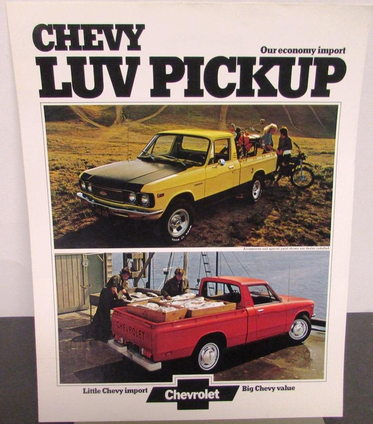 1974 Chevrolet Luv Pickup Truck Dealer Color Sales Folder Original