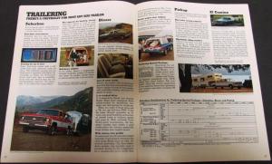 1974 Chevy Rec Vehicle Camper Motorhome Truck Dealer Sales Brochure