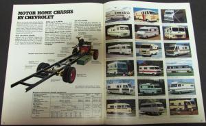 1974 Chevy Rec Vehicle Camper Motorhome Truck Dealer Sales Brochure