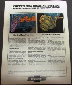 1974 Chevy Rec Vehicle Camper Motorhome Truck Dealer Sales Brochure