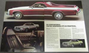 1974 Chevrolet El Camino Truck Dealer Sales Folder Brochure Original