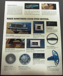 1974 Chevrolet El Camino Truck Dealer Sales Folder Brochure Original