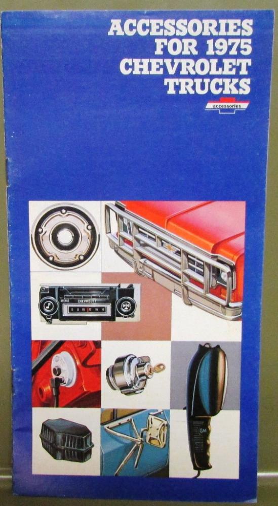 1975 Chevrolet Pickup Truck Accessories Brochure Catalog Original