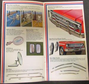 1975 Chevrolet Pickup Truck Accessories Brochure Catalog Original