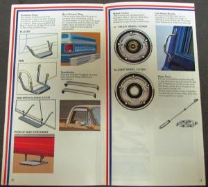 1975 Chevrolet Pickup Truck Accessories Brochure Catalog Original