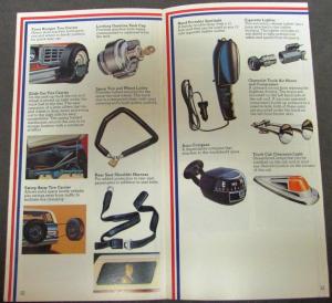 1975 Chevrolet Pickup Truck Accessories Brochure Catalog Original