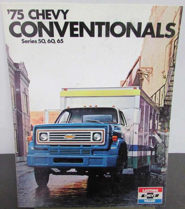 1975 Chevrolet Conventional Cab Series 50 60 65 Truck Dealer Brochure Original