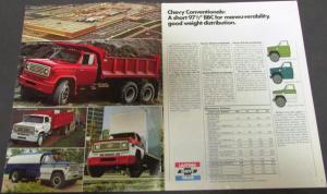 1975 Chevrolet Conventional Cab Series 50 60 65 Truck Dealer Brochure Original