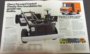 1975 Chevrolet Chevy Step-Van Box Truck Dealer Sales Brochure Original