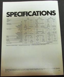 1975 Chevrolet Chevy Step-Van Box Truck Dealer Sales Brochure Original