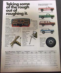 1975 Chevrolet Chevy 4 Wheel Drive Truck Dealer Sales Folder Original
