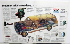 1975 Chevrolet Chevy Suburban Truck Dealer Color Sales Brochure Original