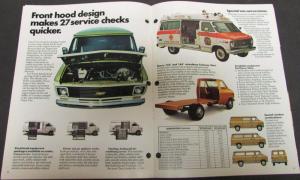 1975 Chevrolet Chevy Van Truck Dealer Color Sales Brochure Original