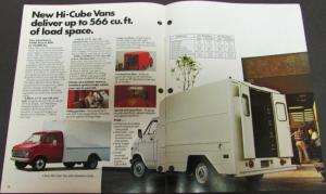 1975 Chevrolet Chevy Van Truck Dealer Color Sales Brochure Original