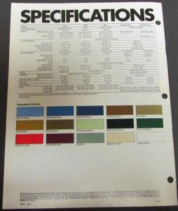 1975 Chevrolet Chevy Van Truck Dealer Color Sales Brochure Original