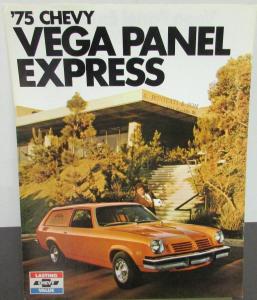 1975 Chevy Vega Panel Express Truck By Chevrolet Dealer Data Sheet