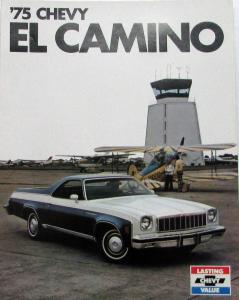 1975 Chevrolet Chevy El Camino Truck Dealer Sales Folder Original