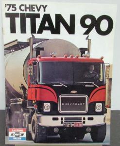 1975 Chevrolet Chevy Titan 90 Truck Dealer Sales Brochure Original