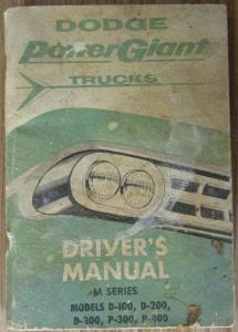 1959 Dodge Power Giant Truck Owners Manual M Series Original