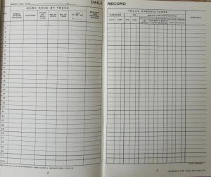 1967 Dodge Operating Record for Motor Trucks Log Book Original
