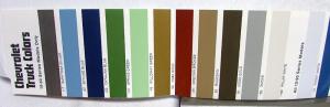 1976 Chevrolet Blazer Pickup Truck Colors Paint Chips Folder Original