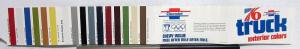 1976 Chevrolet Blazer Pickup Truck Colors Paint Chips Folder Original