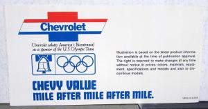 1976 Chevrolet Blazer Pickup Truck Colors Paint Chips Folder Original
