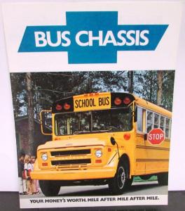 1976 Chevrolet School Bus Chassis Truck Dealer Brochure Original