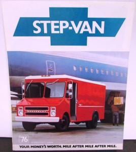 1976 Chevrolet Step-Van Box Truck Dealer Brochure Folder Original