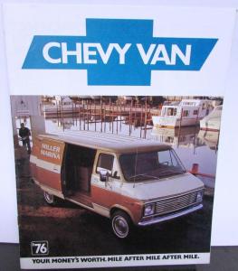 1976 Chevrolet Chevy Van Truck Dealer Brochure REVISED