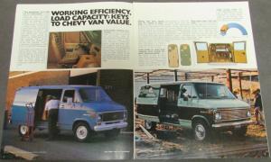 1976 Chevrolet Chevy Van Truck Dealer Brochure REVISED