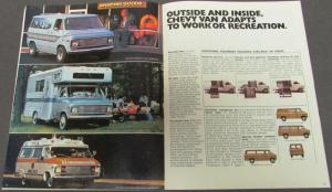 1976 Chevrolet Chevy Van Truck Dealer Brochure REVISED