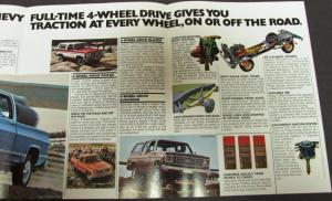 1976 Chevrolet Chevy 4-Wheel Drive Pickup Blazer Truck Dealer Folder Original