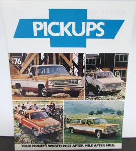 1976 Chevrolet Pickup Truck Sales Folder Chevy Pickup CK 10 20 30 Original