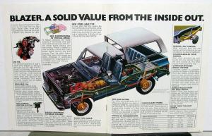 1976 Chevy Blazer Chevrolet Truck Dealer Sales Brochure Original