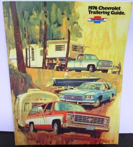 1976 Chevy Trailering Guide Camper Truck El Camino Blazer Vans Sales Brochure