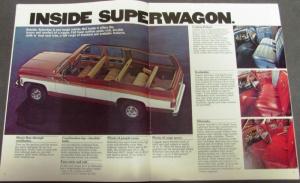 1977 Chevy Suburban Color Sales Brochure Original