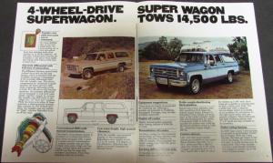 1977 Chevy Suburban Color Sales Brochure Original