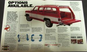1977 Chevy Suburban Color Sales Brochure Original