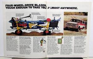 1977 Chevrolet Chevy Blazer Truck Color Sales Brochure Original