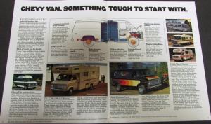 1977 Chevy RV Camper Motor Home Van Pickup Blazer Suburban Truck Sales Brochure