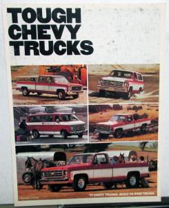 1977 Chevrolet Chevy Pickup Van Full Line Truck Dealer Brochure Original