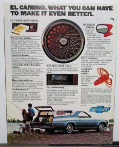 1977 Chevrolet Chevy El Camino Truck Dealer Brochure Original