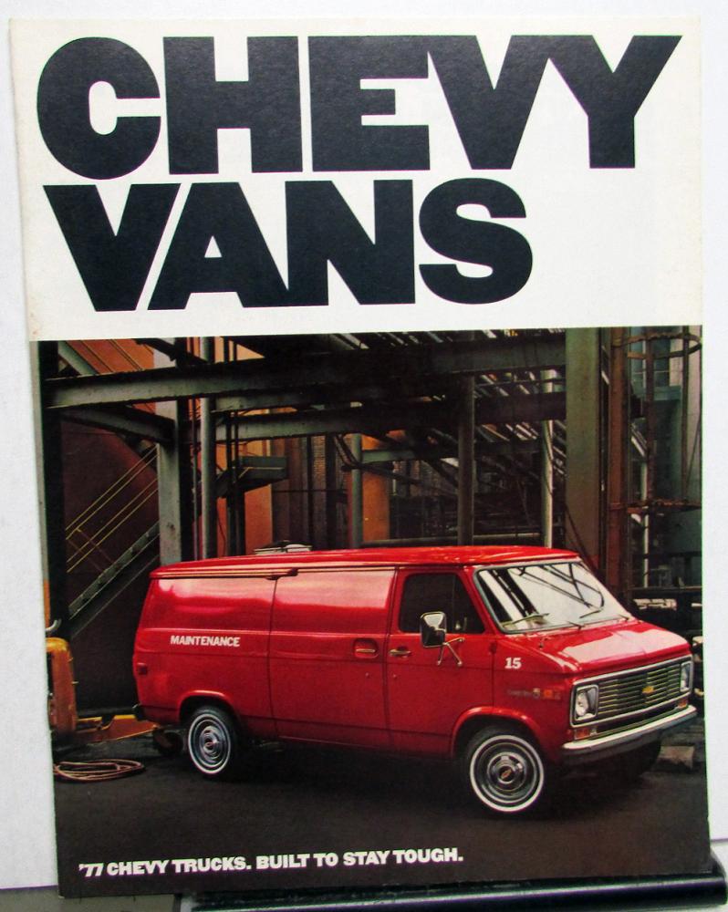 1977 Chevy Vans Color Sales Brochure Original Chevrolet GM Trucks Dealer