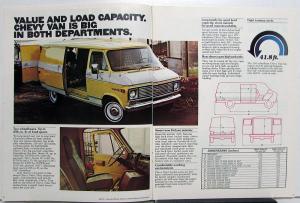 1977 Chevy Vans Color Sales Brochure Original Chevrolet GM Trucks Dealer